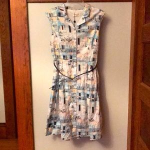 NWT Retro “Old Havana” shirt dress Sugarhill Brighton (UK brand, ModCloth) sz 10